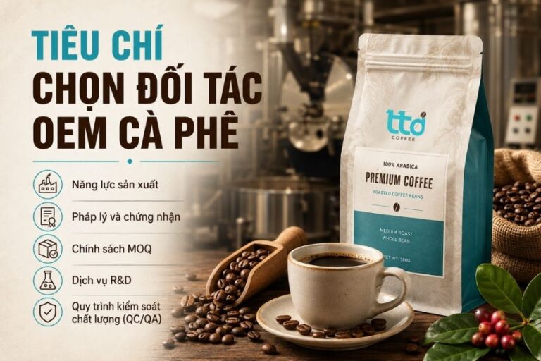 Các tiêu chí lựa chọn đối tác OEM cà phê cho thương hiệu mới