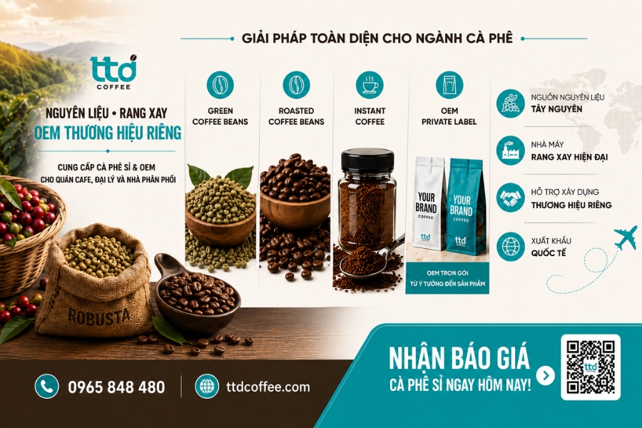 TTD Coffee - Đơn vị cung cấp, phân phối cà phê rang xay uy tín tại Việt Nam TTD Coffee - Đơn vị cung cấp, phân phối cà phê rang xay uy tín tại Việt Nam